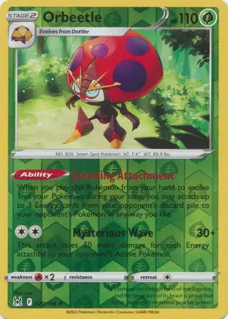 Lost Origin Orbeetle #20/196 reverse holo